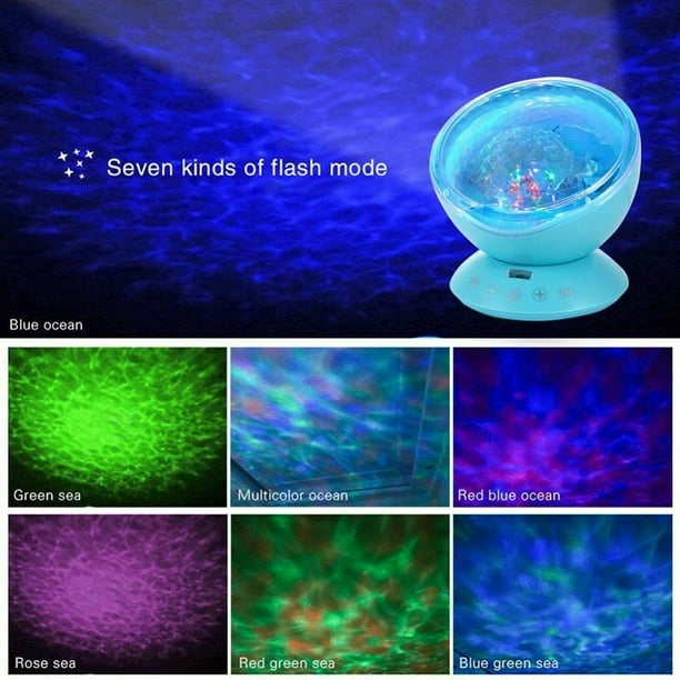 LED Star Projector Mood Lamp Ocean Wave Night Light Color Changing Ceiling Lamp LED Star Projector Mood Lamp Ocean Wave Night Light Color Changing Ceiling Lamp